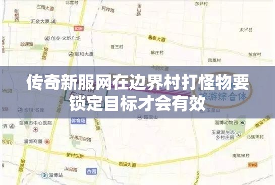 传奇新服网在边界村打怪物要锁定目标才会有效